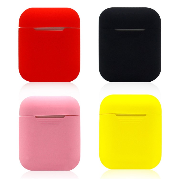 LANKILIN Shock-proof Silicone Protective Shell Cover for Apple AirPods Charging Case - Yellow-7