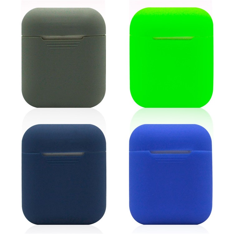 LANKILIN Shock-proof Silicone Cover Shell Case for Apple AirPods Charging Case - Baby Blue-4