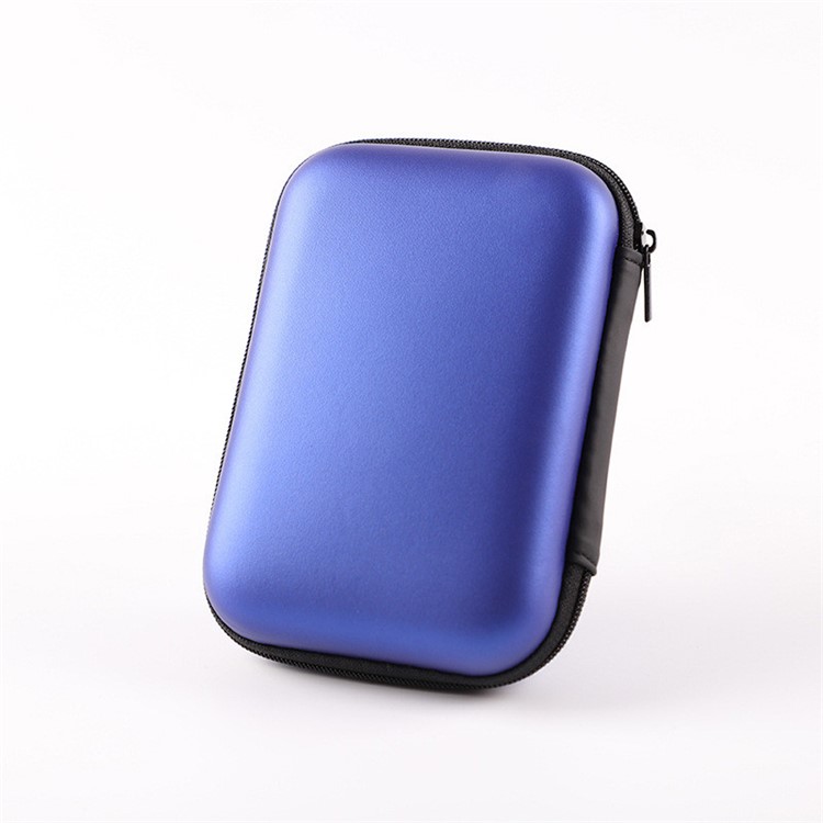 12.5 inch EVA Power Bank/ Hard Drive/ Data Cable/ Earphone Storage Bag - Blue-2