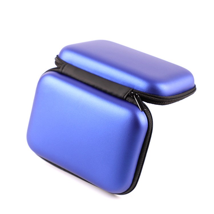 12.5 inch EVA Power Bank/ Hard Drive/ Data Cable/ Earphone Storage Bag - Blue-3