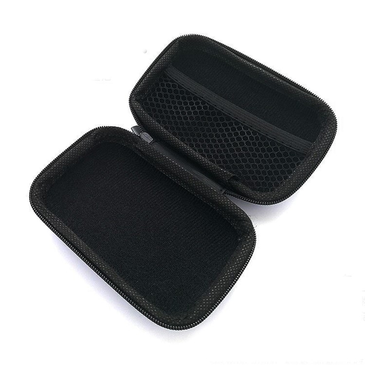 Retângulo Portátil Zipper EVA Fone De Ouvido Cabo De Armazenamento De Dados - Laranja-4