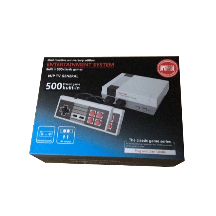 RS-38 Mini TV Handheld Game Consoles Dual Control Childhood Game Consoles with 500 Games Support PAL & NTSC - UK Plug-11