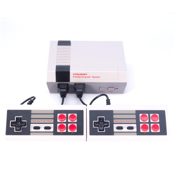 RS-38 Mini TV Handheld Game Consoles Dual Control Childhood Game Consoles with 500 Games Support PAL & NTSC - UK Plug-3