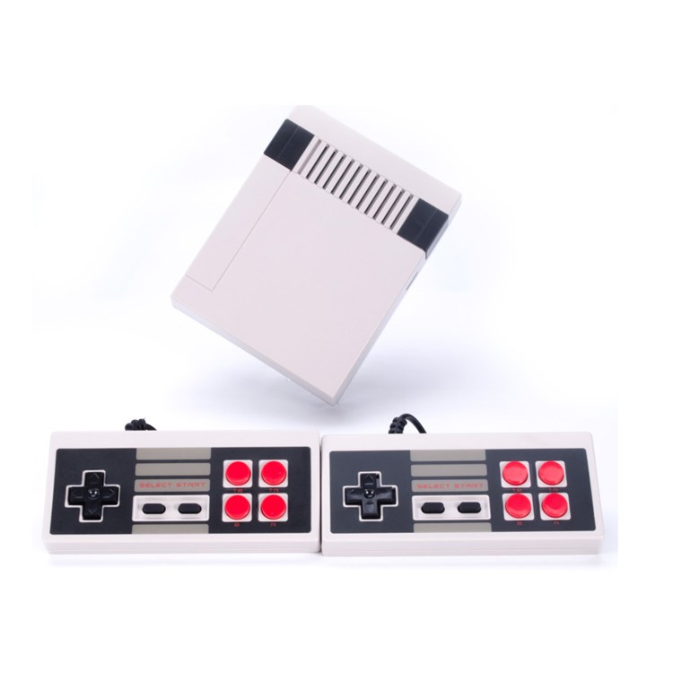 RS-38 Mini TV Handheld Game Consoles Dual Control Childhood Game Consoles with 500 Games Support PAL & NTSC - UK Plug-4