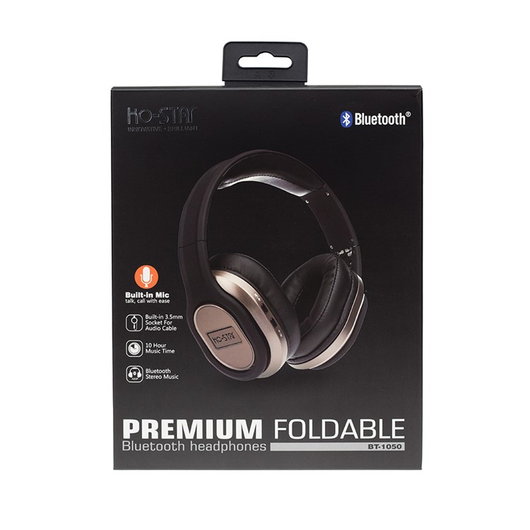 BT-1050 Premium Foldable Active Noise Cancelling Bluetooth Headphone with Microphone-7