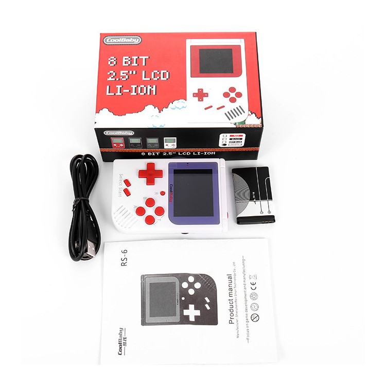 2.5 Inch LCD Display Handheld Game Player Mini 8 Bit Video Game Console - Red-3