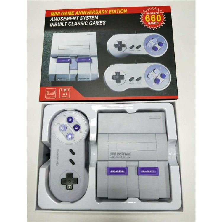 Super NES Entertainment 8-Bit Mini Console Nintendo Games Support AV Out - UK Plug-5