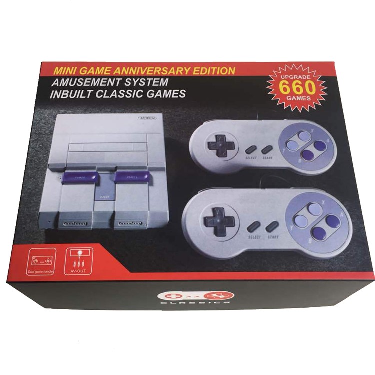 Super NES Entertainment 8-Bit Mini Console Nintendo Games Support AV Out - UK Plug-8