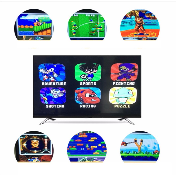 Super Mini MD 167 Games 16-bit Game Entertainment System - UK Plug-10