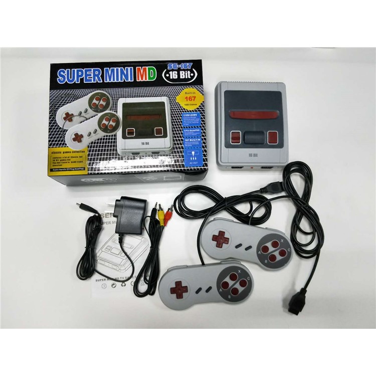 Super Mini MD 167 Games 16-bit Game Entertainment System - UK Plug-11