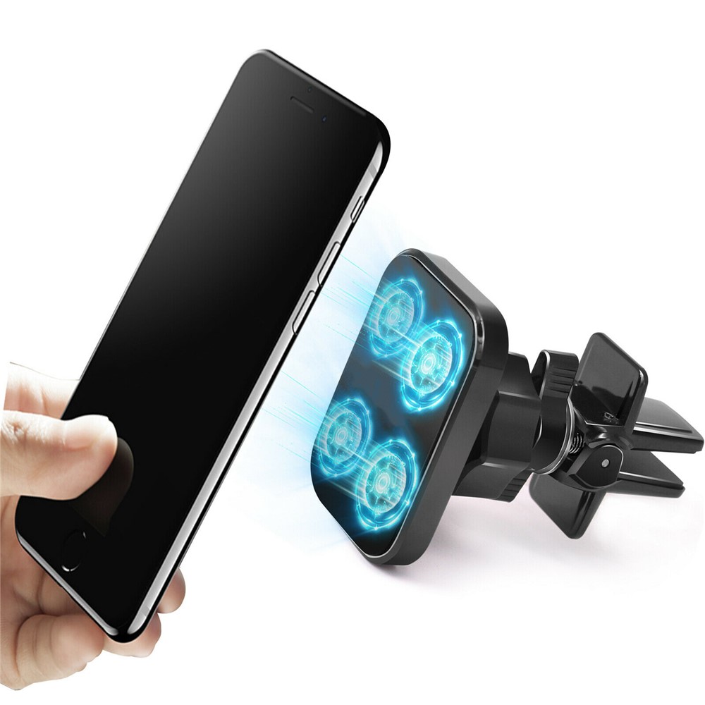 Car Mount Air Vent Magnetic Phone Holder Charger for iPhone Galaxy GPS-11