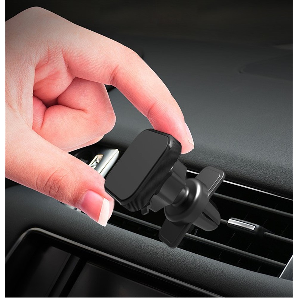 Car Mount Air Vent Magnetic Phone Holder Charger for iPhone Galaxy GPS-7