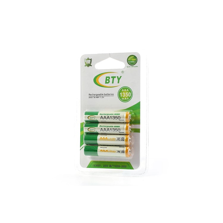 4PCS BTY AAA 1.2V 1350mAh Rechargeable Ni-MH Batteries-4