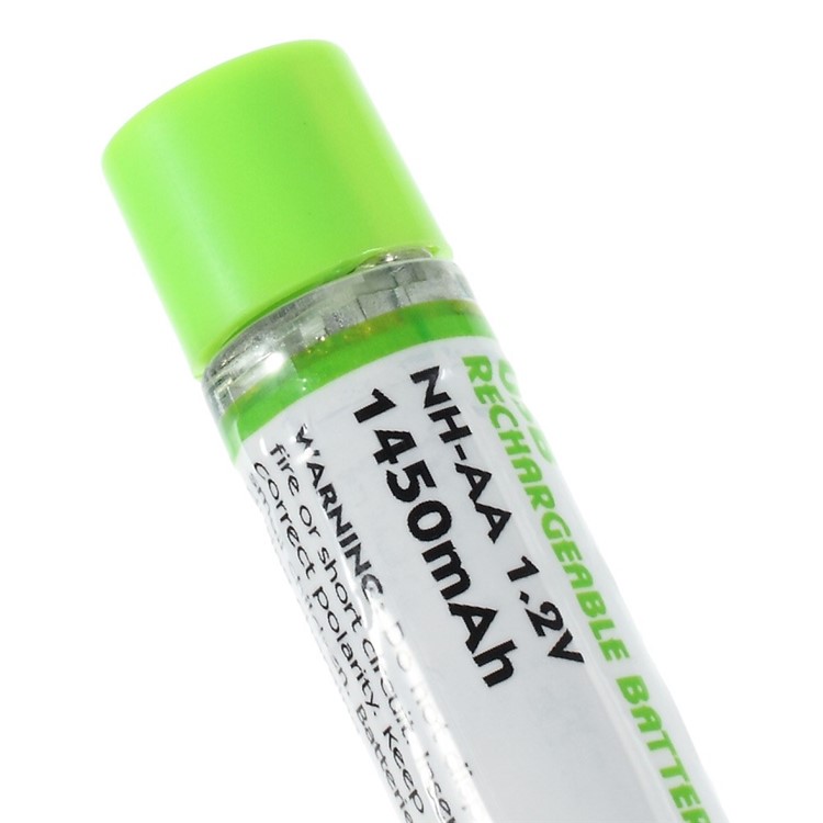 2PCS Ni-MH AA Rechargeable USB Battery Batteries 1.2V 1450mAh - Green-5