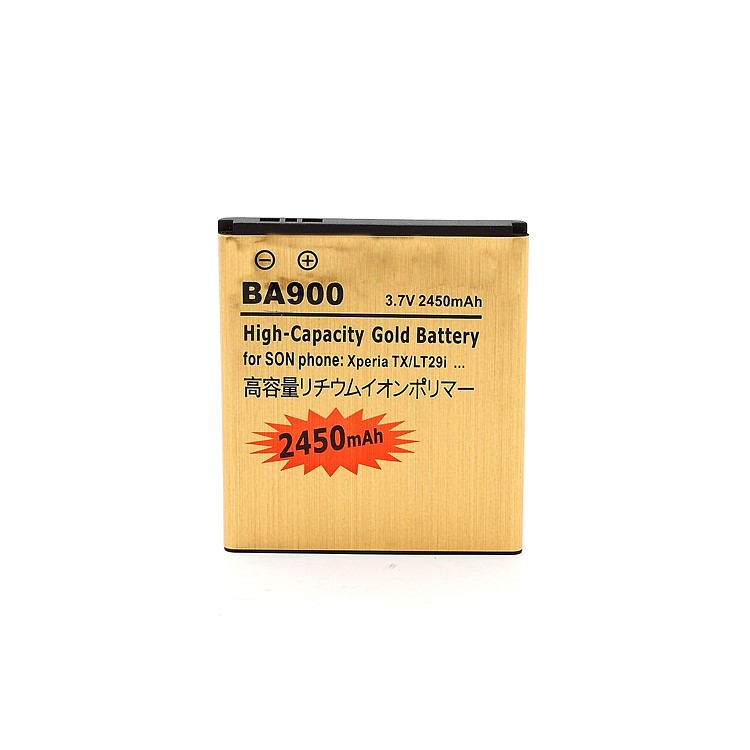 BA900 2450mAh Gold Color Battery Replacement for Sony Xperia GX LT29i Hayabusa / E1 D2004 D2005-1