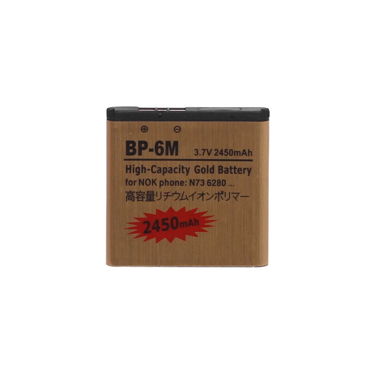BP-6M Battery for Nokia N73 N77 N93 9300 6288 6280 6234 6233 6151 3250 2450mAh, high capacity-1