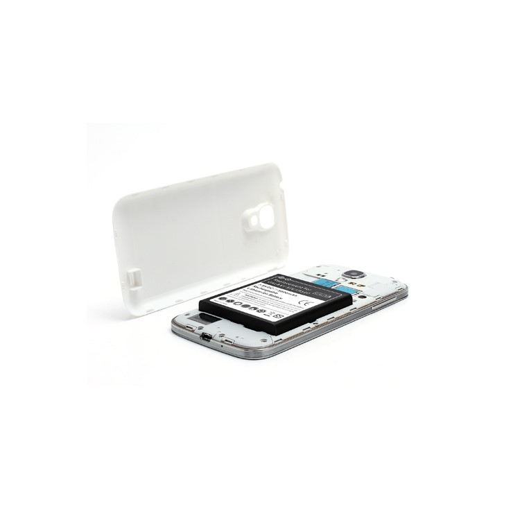 Extended Battery with Battery Door Cover for Samsung Galaxy S IV 4 i9500 5800mAh - White-3