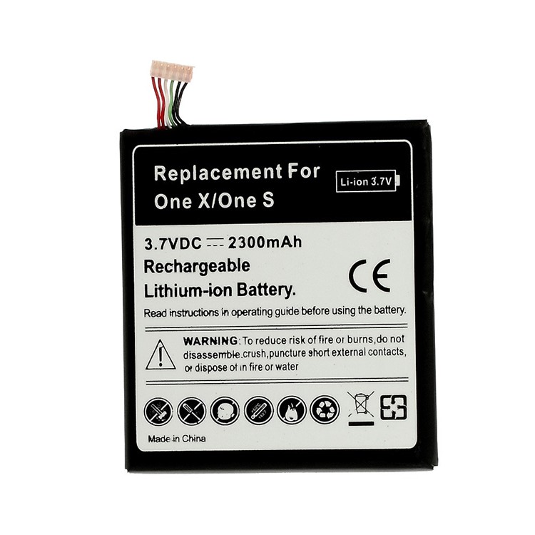 2300mAh Battery Replacement for HTC One S Z520e / One X / S720e / G23-1