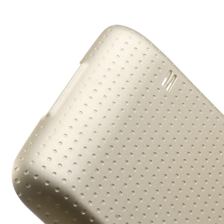 6500mAh Extended Li-ion Battery + Concave Dots Housing Back Cover for Samsung Galaxy S5 G900 - Champagne-6