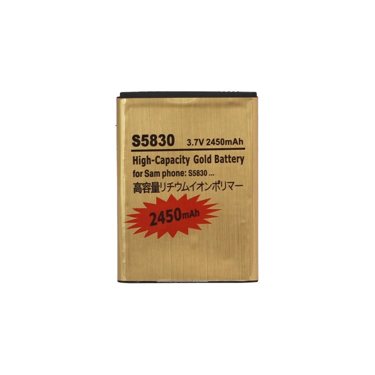 Battery Replacement for Samsung Galaxy Ace S5830 S5660 S5670 S7500 2450mAh High Capacity-1