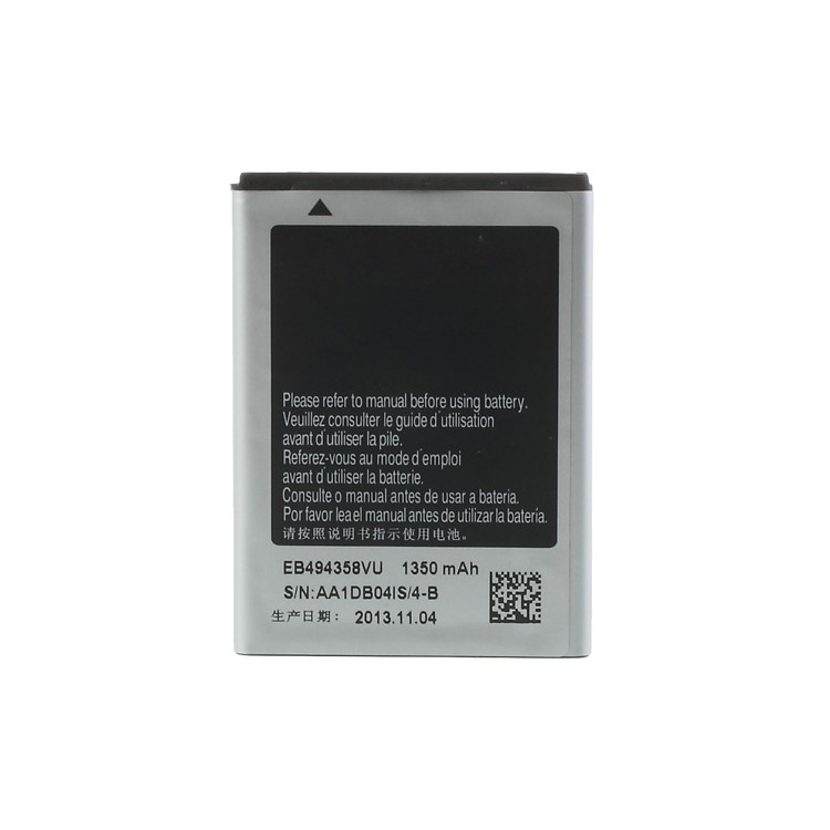 1350mAh 3.7V EB494358VU Li-ion Battery for Samsung S5830 S5838 B7510 S5660 S7250 I579 S5670-1