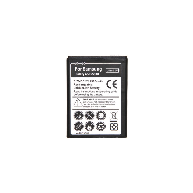 Samsung Galaxy Ace S5830 Rechargeable Li-ion Battery Replacement 1500mAh-1