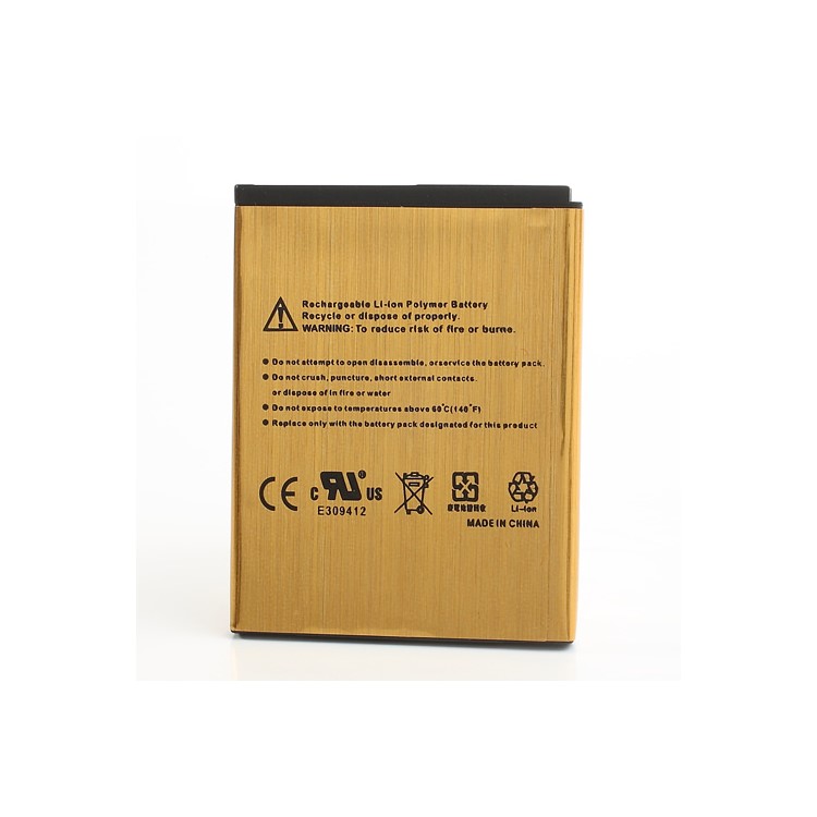 2450mAh Gold Battery for HTC One ST T528t / One SU T528w / One SV C520e / One SC T528d-2