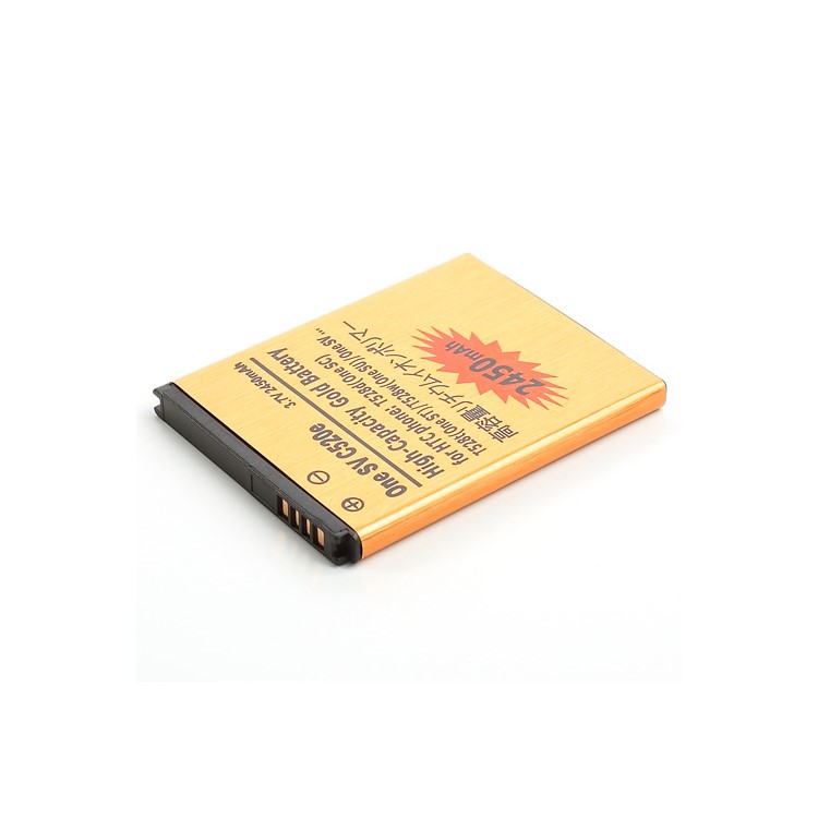 2450mAh Gold Battery for HTC One ST T528t / One SU T528w / One SV C520e / One SC T528d-3