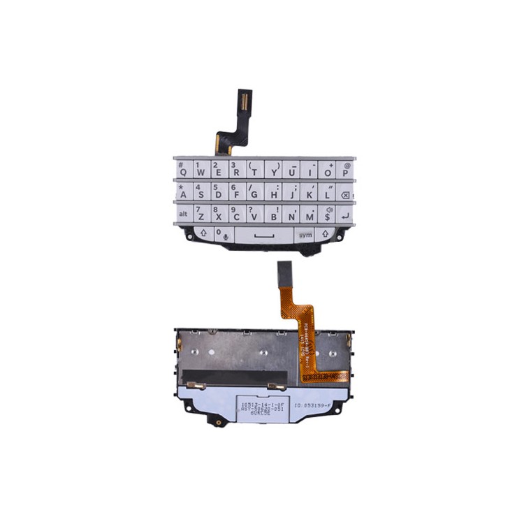 BlackBerry Q10 Qwerty Keypad Keyboard w/ Flex Cable - White-1