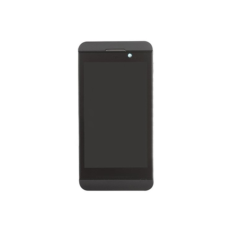 Black LCD Assembly Touch Screen + Middle Plate + Power Button + Earphone Jack w/ Flex Cable Ribbon for BlackBerry Z10 4G Version (OEM)-1