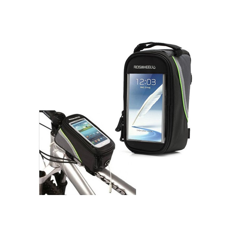 5.5 inch Smart Cycling Bicycle Frame Front Tube Phone Bag Case for iPhone Smartphone MP3-1