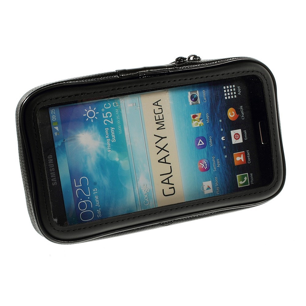 Bicycle Motorcycle Handle Bar Mount with Water Resistant Case for 5.5-6.3 inch Smartphone, Size: 17 x 9cm-2