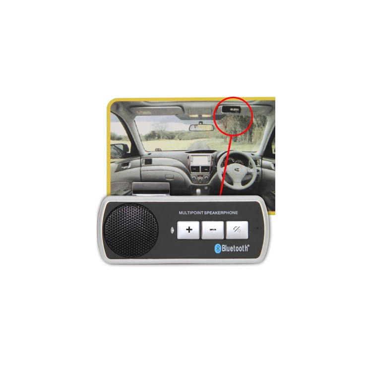 Portable Car Handfree Bluetooth With Multipoint Speakerphone-2