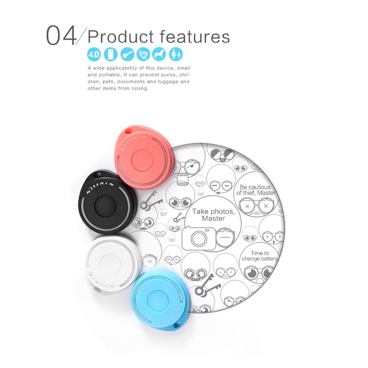 Nillkin V4.0 Bluetooth Photograph Self-timer Anti-lost Anti-theft device for iPhone 5s 5c 5 4s / iPad 4 / Mini / Mini II / Air / The new ipad / Samsung I9500 GALAXY S4-25