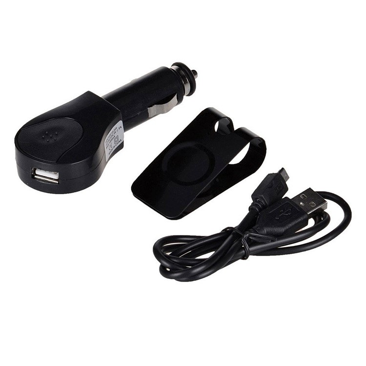 Blue Portable Sunvisor Bluetooth Speakerphone Hands-free Car Kit for iPhone iPad Samsung Sony LG-6