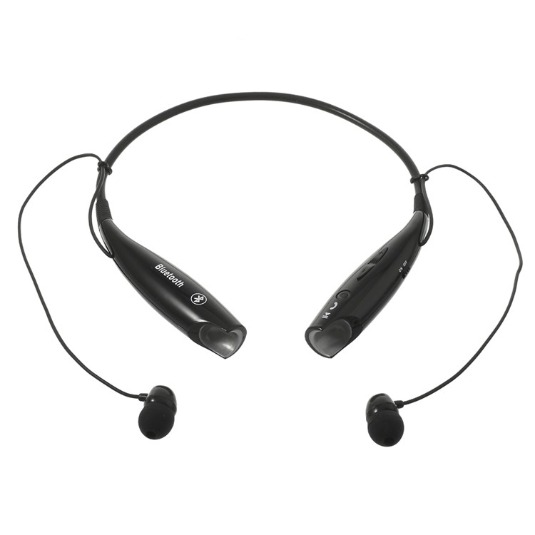 HV-800 Wireless Bluetooth Music Sports Stereo Headset Headphone Vibration Alert on Call - Black-1