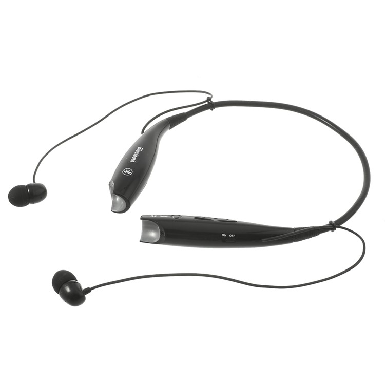 HV-800 Wireless Bluetooth Music Sports Stereo Headset Headphone Vibration Alert on Call - Black-4