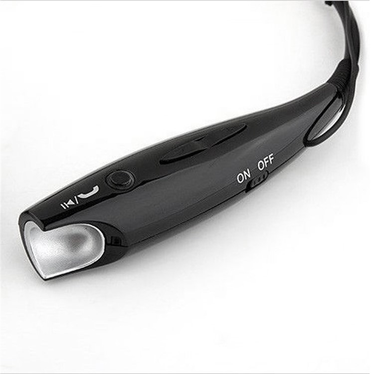 HV-800 Wireless Bluetooth Music Sports Stereo Headset Headphone Vibration Alert on Call - Black-6