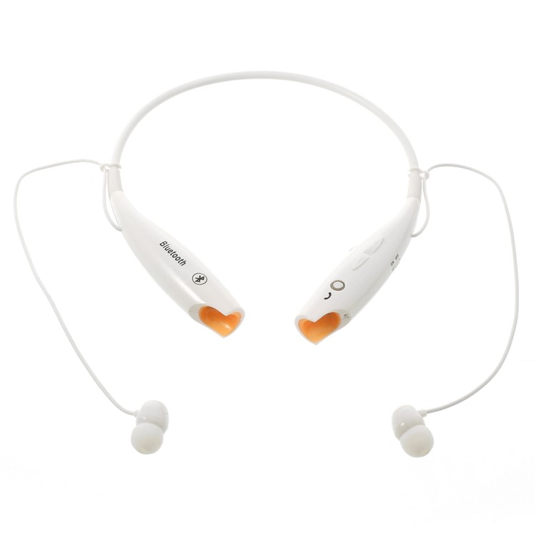 HV-800 Wireless Bluetooth Music Sports Stereo Headset Headphone Vibration Alert on Call - White-1