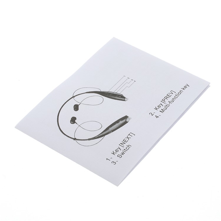 HV-800 Wireless Bluetooth Music Sports Stereo Headset Headphone Vibration Alert on Call - White-12