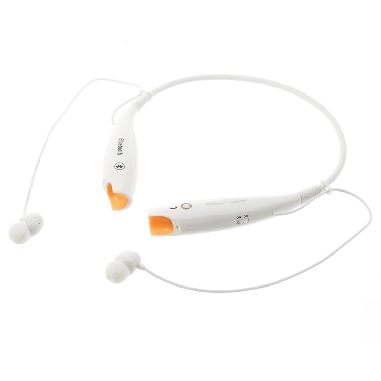 HV-800 Wireless Bluetooth Music Sports Stereo Headset Headphone Vibration Alert on Call - White-3