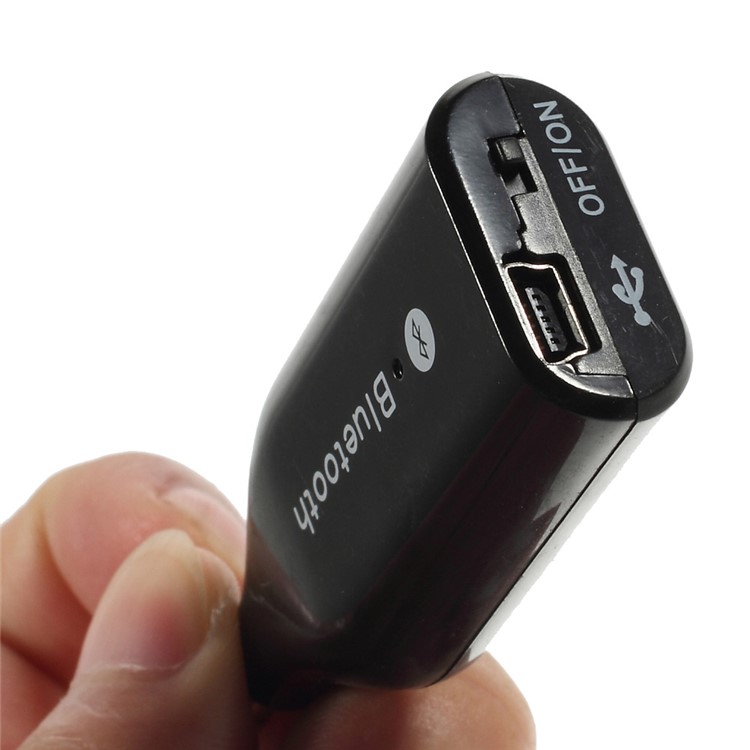 BM-E6 Mini 3.5mm Plug Bluetooth 3.0 Receiver Adapter Dongle w/ Microphone - Black-3