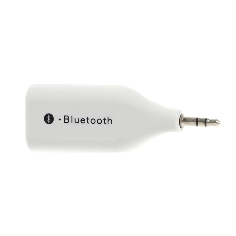 BM-E6 Mini 3.5mm Plug Bluetooth 3.0 Receiver Dongle w/ Microphone - White-2
