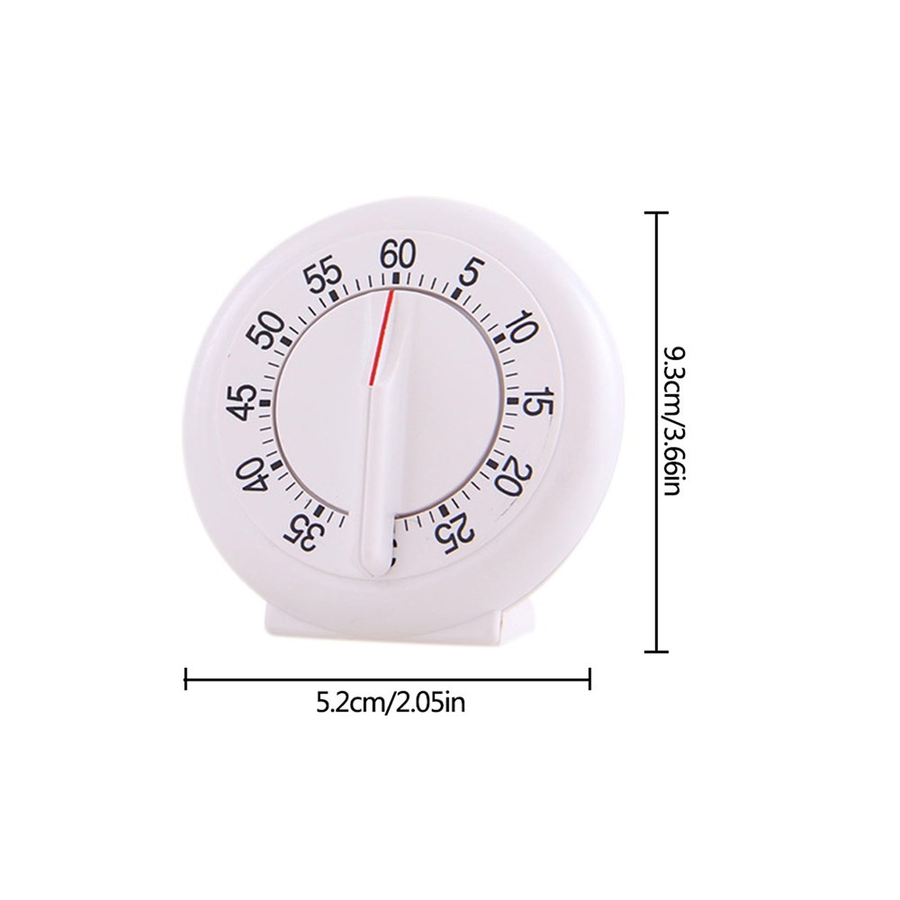 60 Minutes Mechanical Clocking Big Circle Pendulum Timer Reminder-6