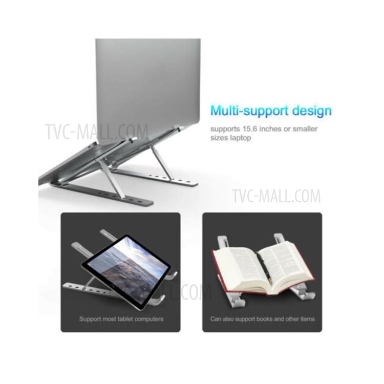 6-level Adjustable Aluminum Alloy Folding Laptop Bracket-3