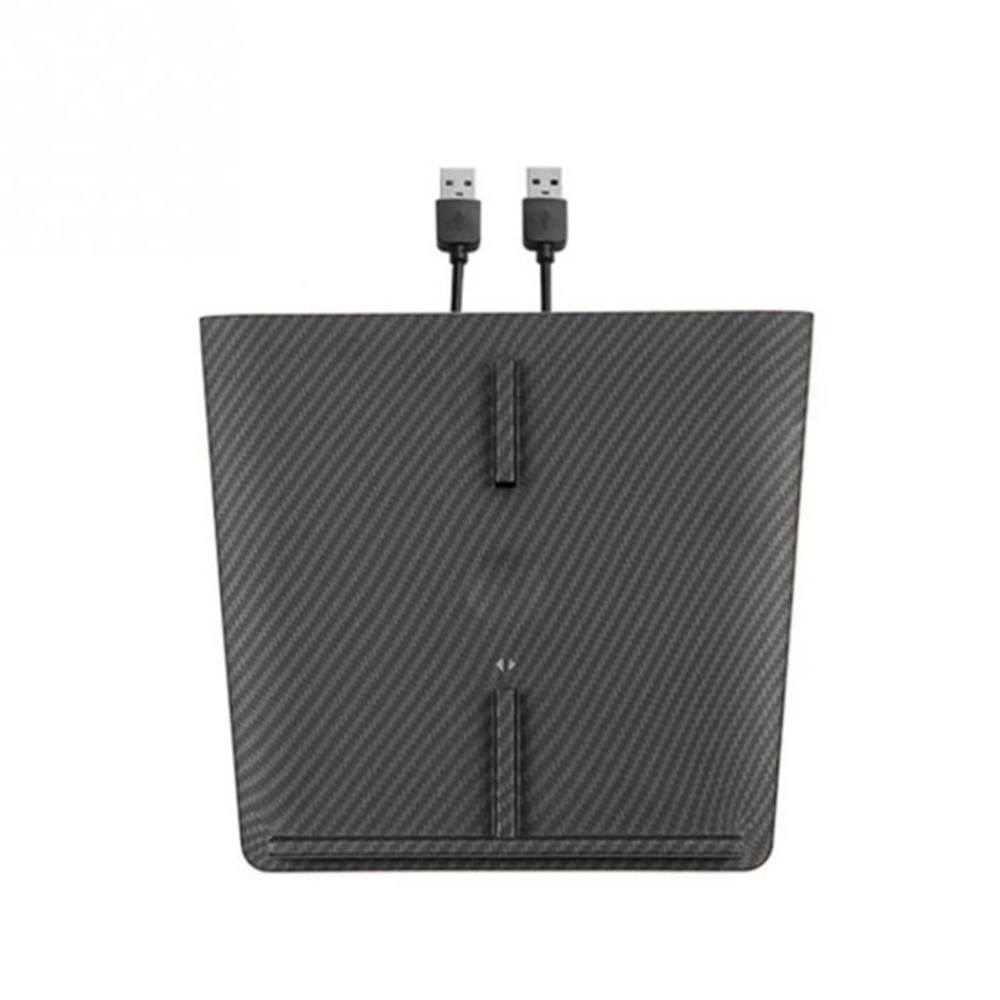 For TESLA Model 3 Dual Fast Charging Phone Central Control Wireless Charger Charging Board - Carbon Fiber Upgrade Style-1