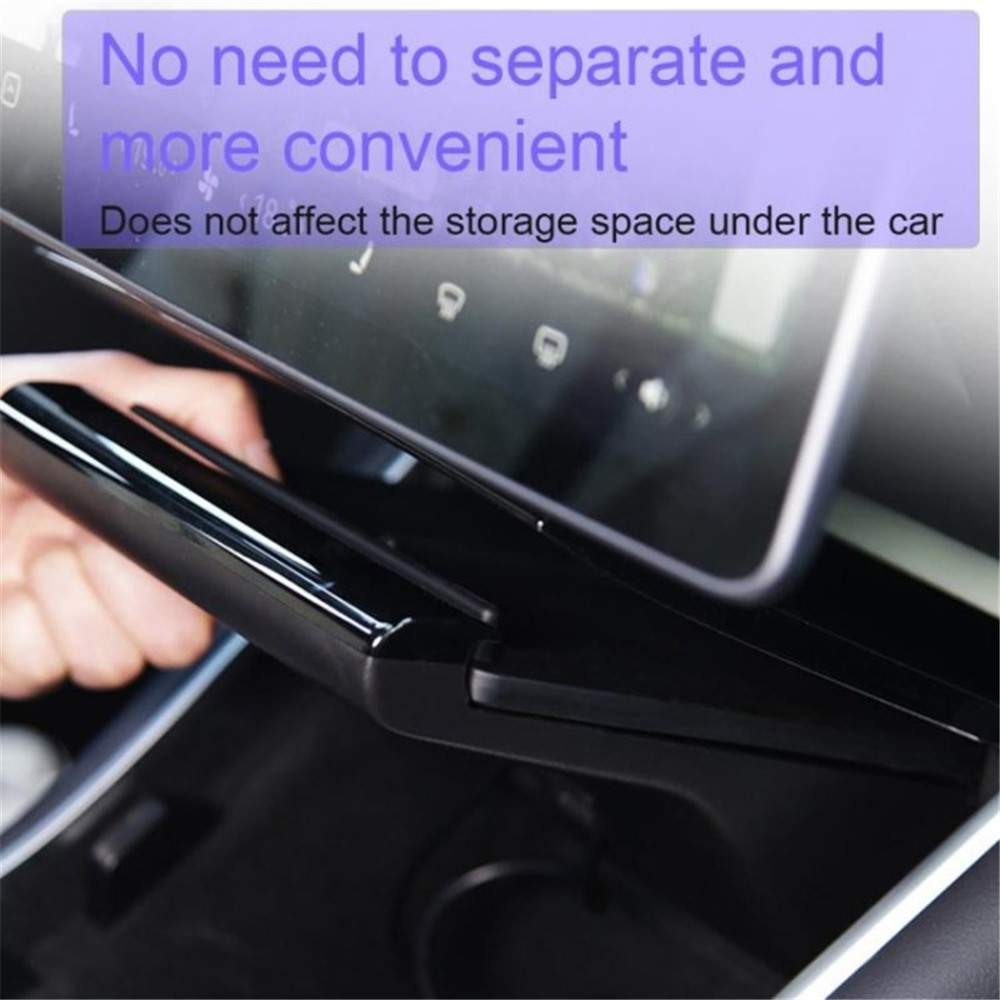 For TESLA Model 3 Dual Fast Charging Phone Central Control Wireless Charger Charging Board - Carbon Fiber Upgrade Style-2
