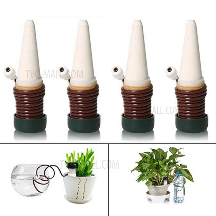 4Pcs Plant Self Watering Stake Automatic Spike Cone Design Irrigation System-1
