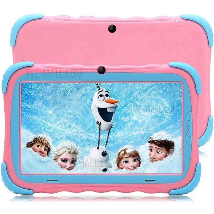 Android 9.0 Children's Tablet PC 7-inch IPS HD Screen 1GB + 16GB WiFi Dual Camera - Pink-1