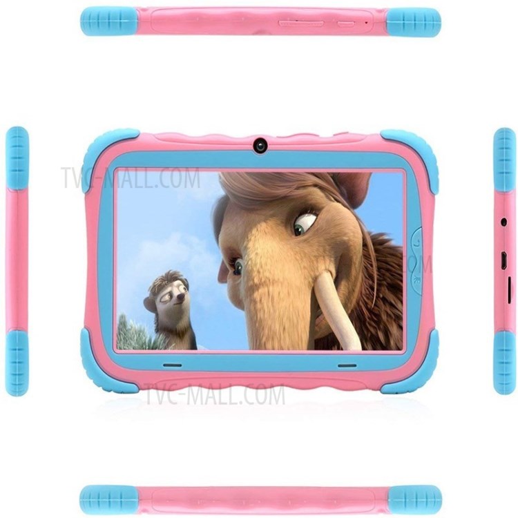 Android 9.0 Children's Tablet PC 7-inch IPS HD Screen 1GB + 16GB WiFi Dual Camera - Pink-4